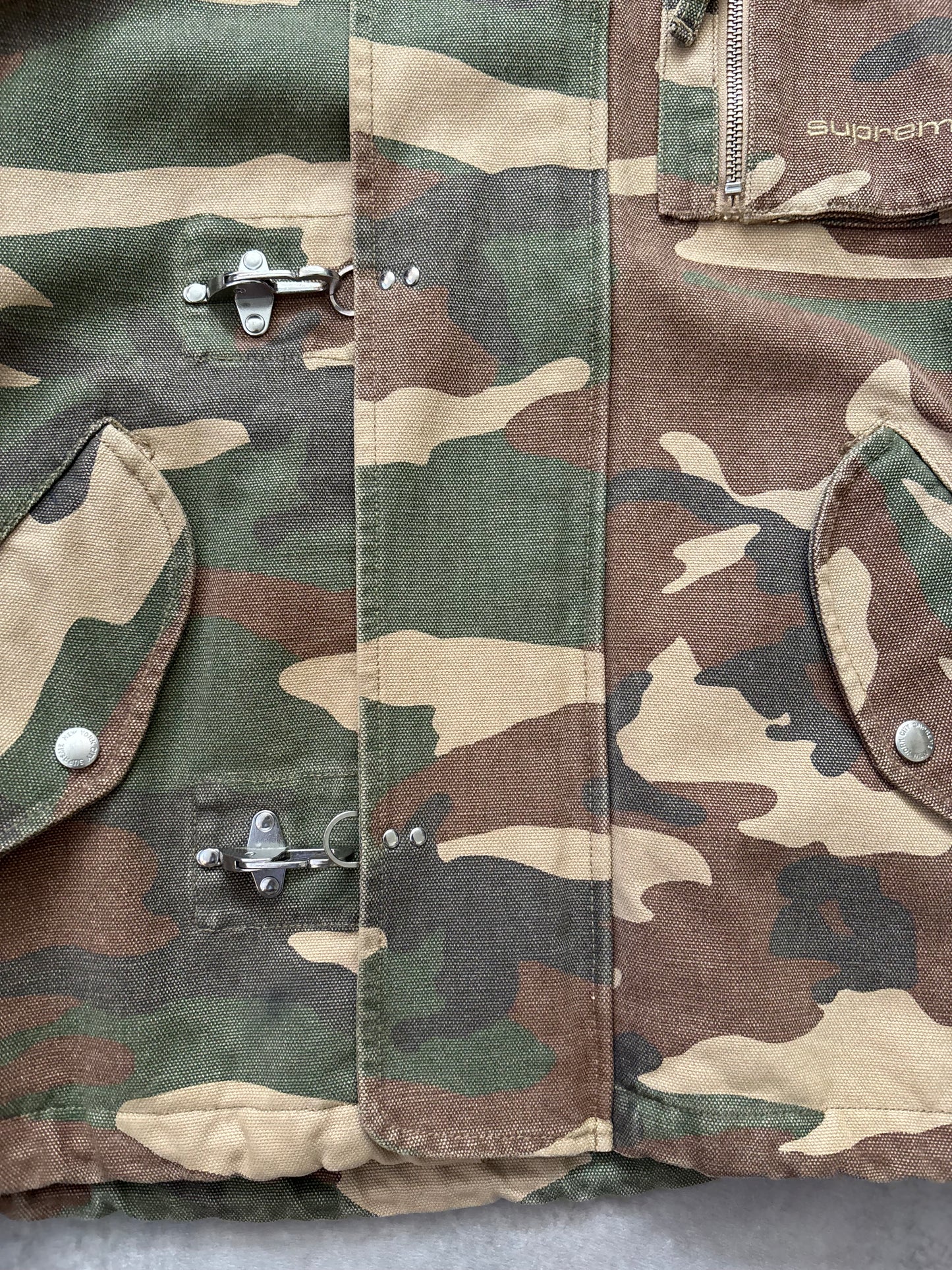 Supreme Canvas Clip Jacket (Str. L)