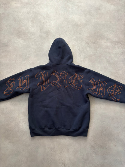 Supreme Faux Fur Zip  Up Hooded Sweatshirt (Str. S)