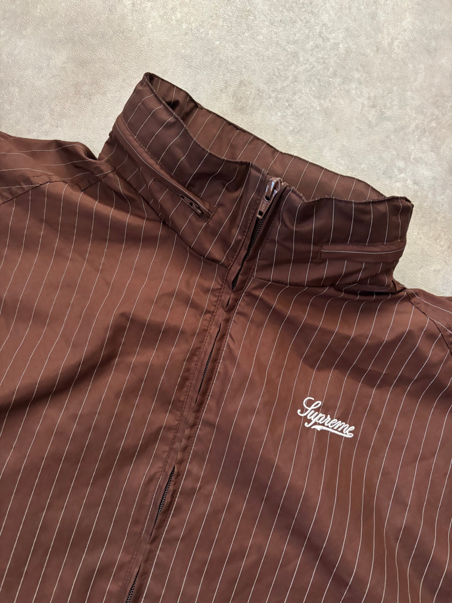 Supreme Reflective Pinstripe Track Jacket (Str. M)
