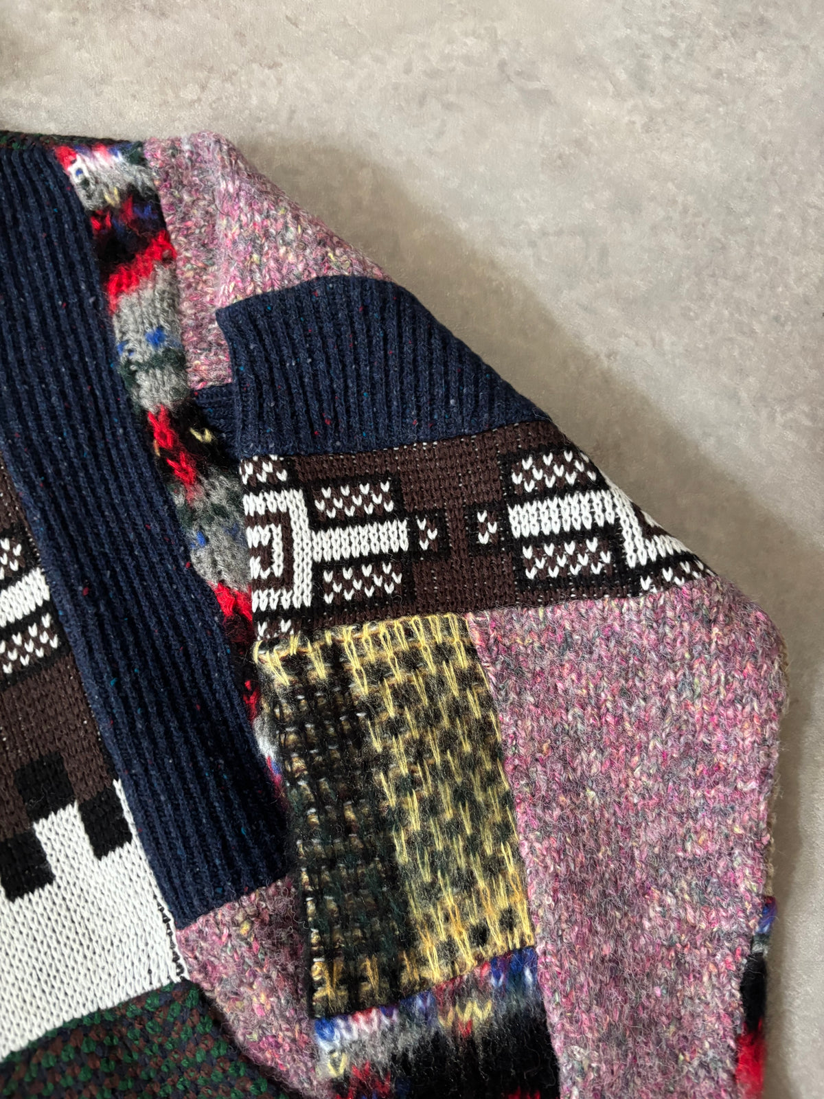 Supreme Patchwork Zip Up Hooded Sweater (Str. M)