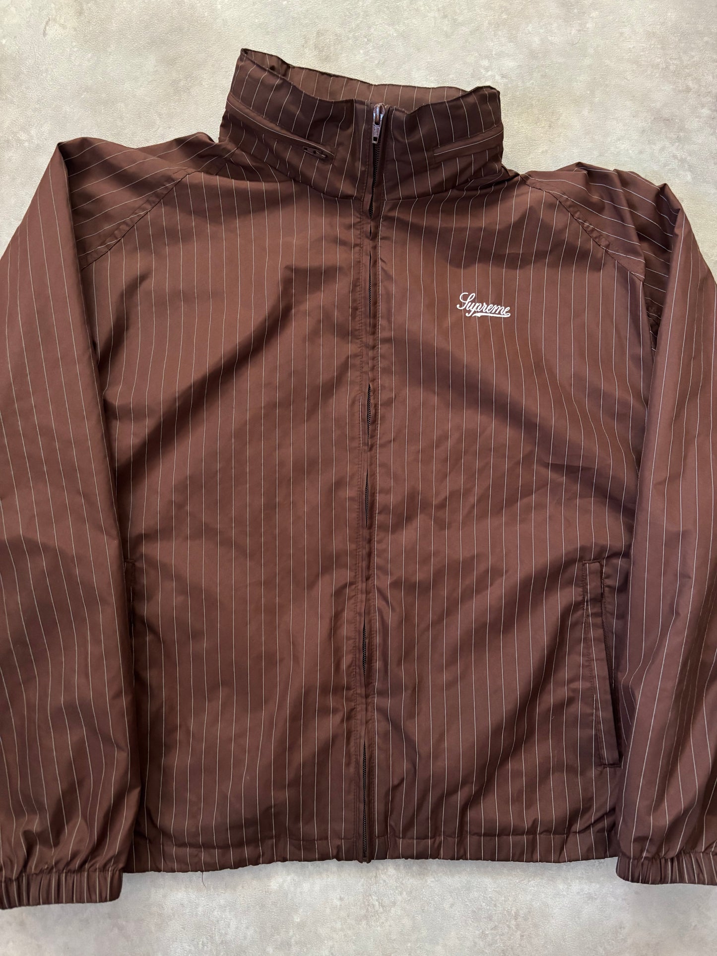 Supreme Reflective Pinstripe Track Jacket (Str. M)