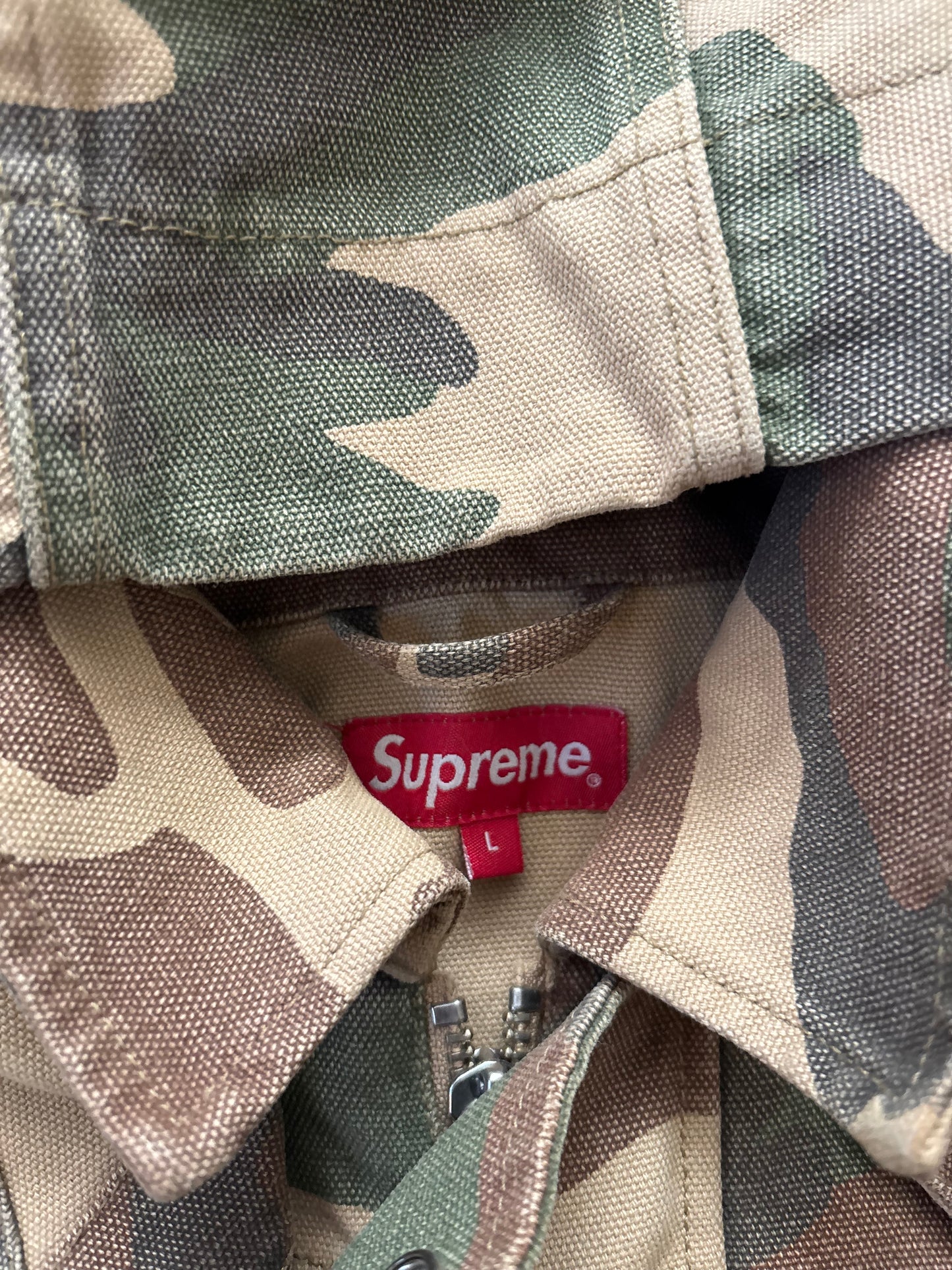 Supreme Canvas Clip Jacket (Str. L)