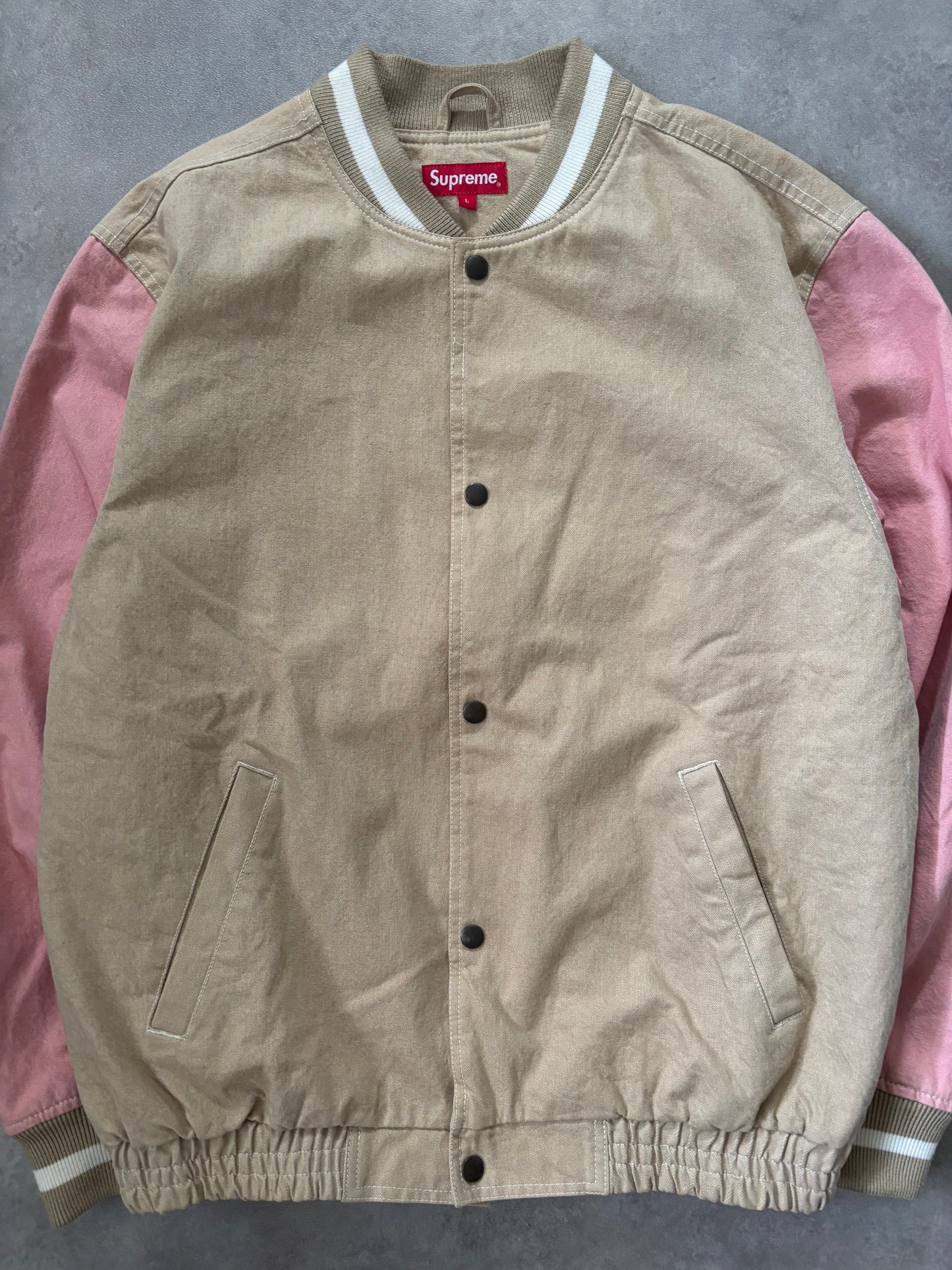 Supreme Denim Varsity Jacket (Str. L)