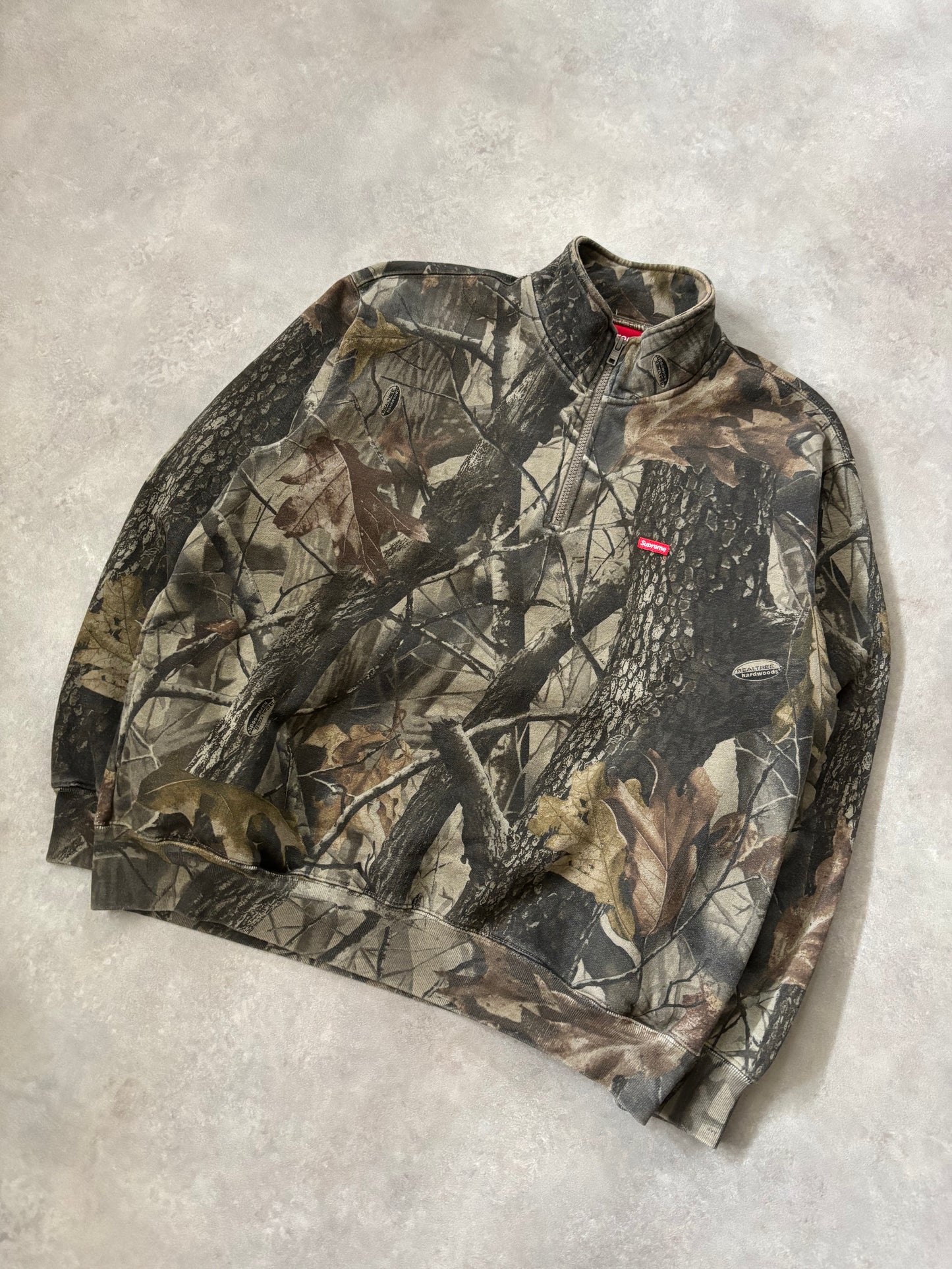 Supreme Small Box Half Zip Pullover (Str. S)