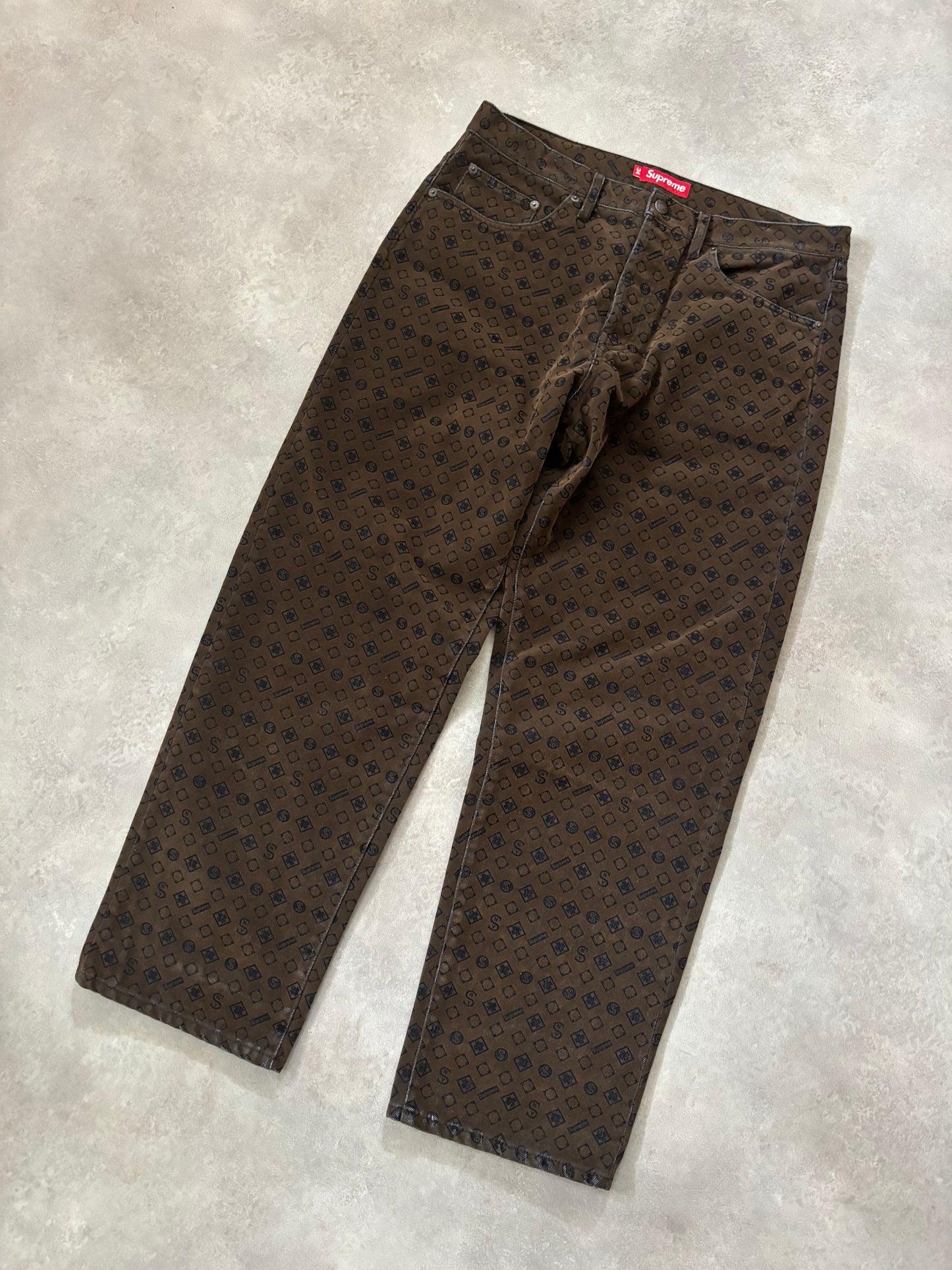 Supreme Flocked Loose Fit Jean (Str. 34)