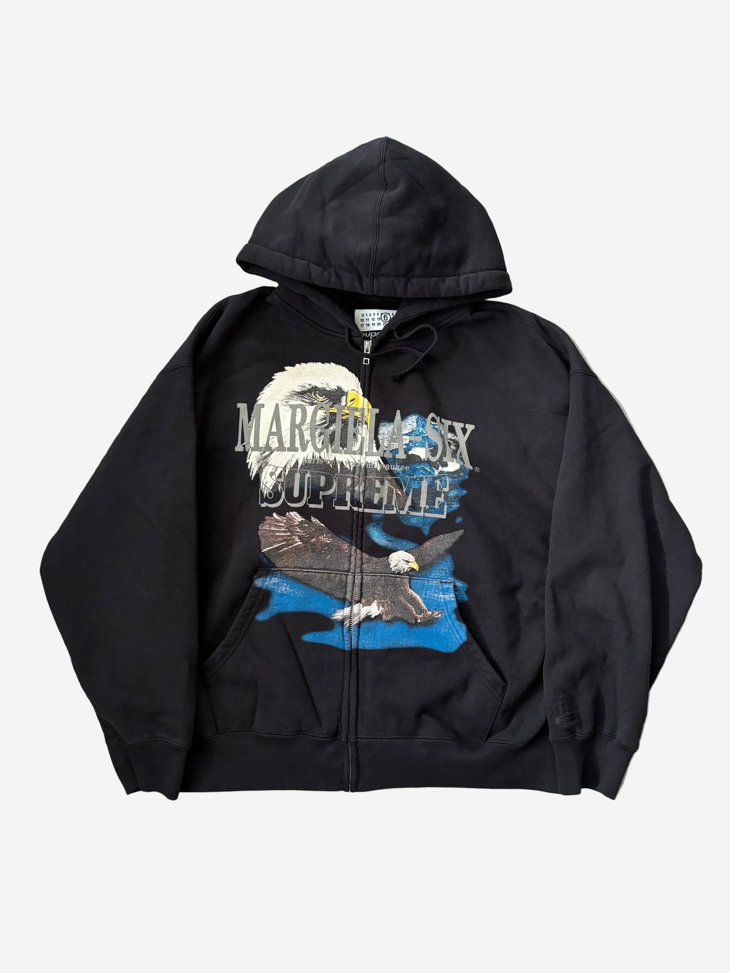 Supreme MM6 Maison Margiela Eagle Zip Up Hoodie (Str. M)