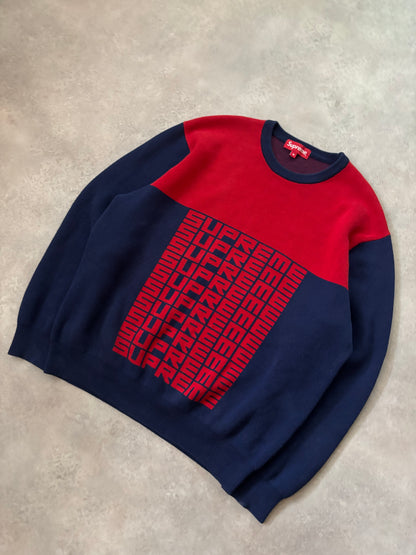 Supreme Logo Repeat Sweater (Str. M)