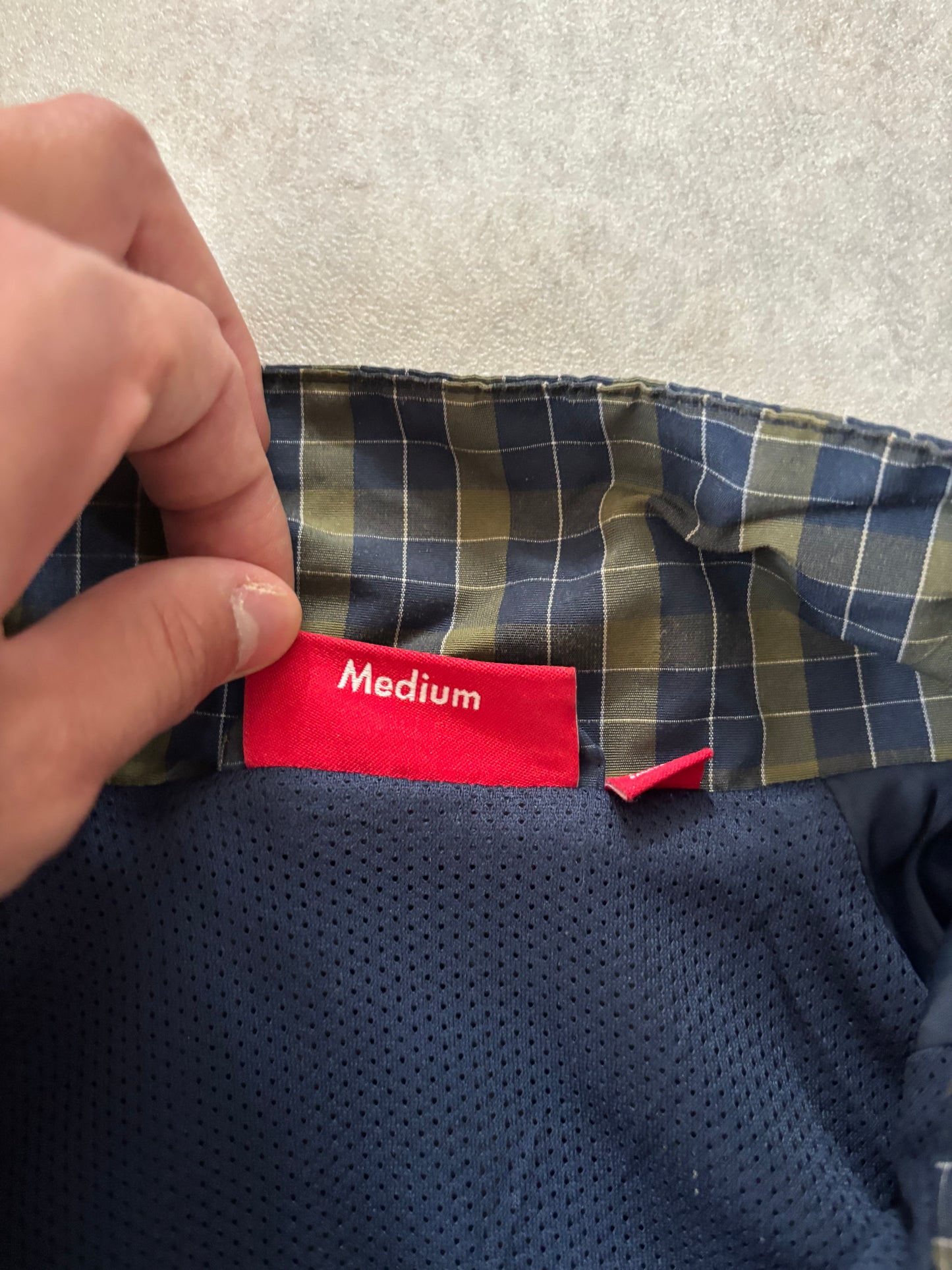 Supreme Plaid Track Jacket (Str. M)