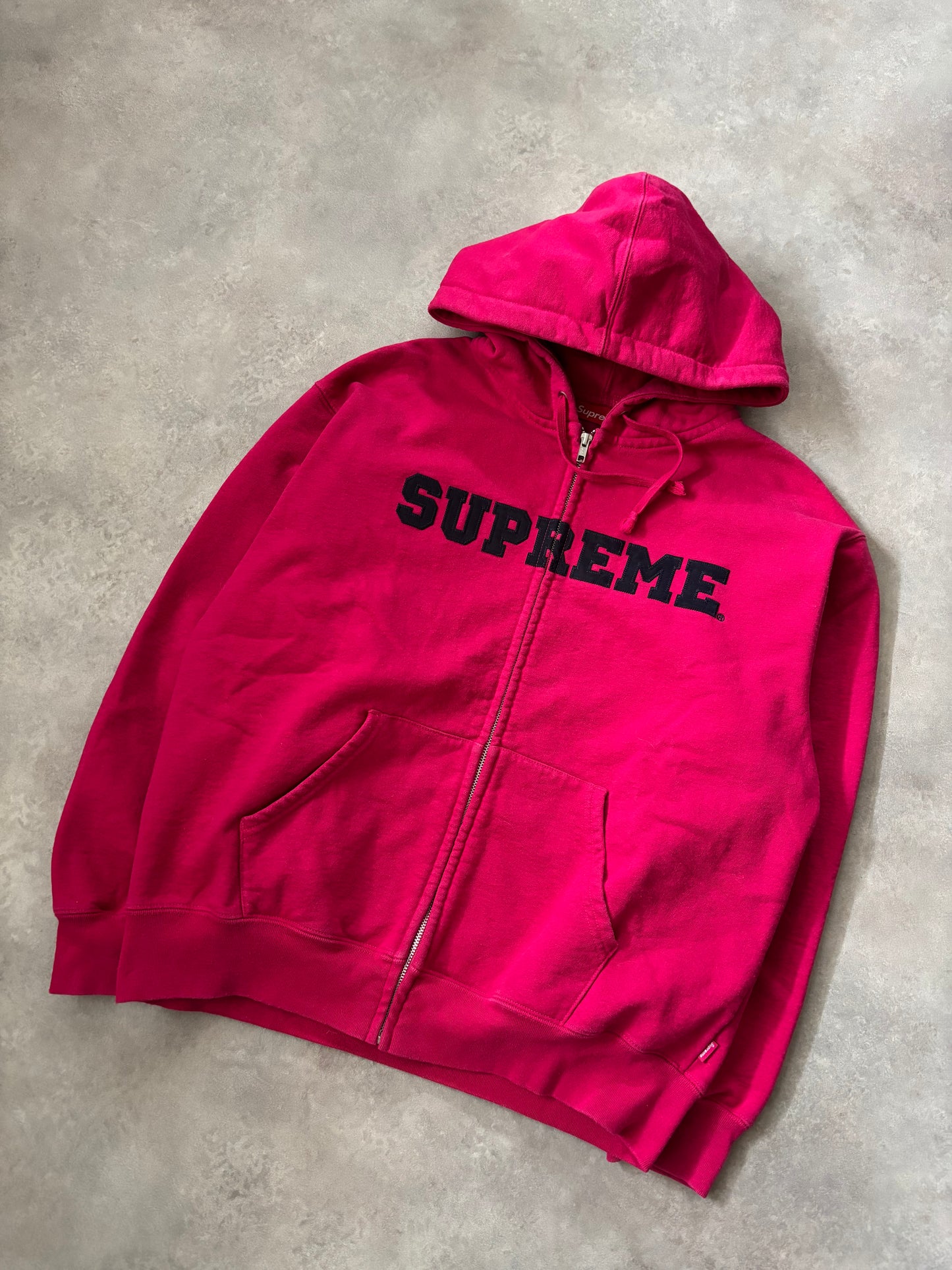 Supreme Collegiate Applique Zip Up Hoodie (Str. M)