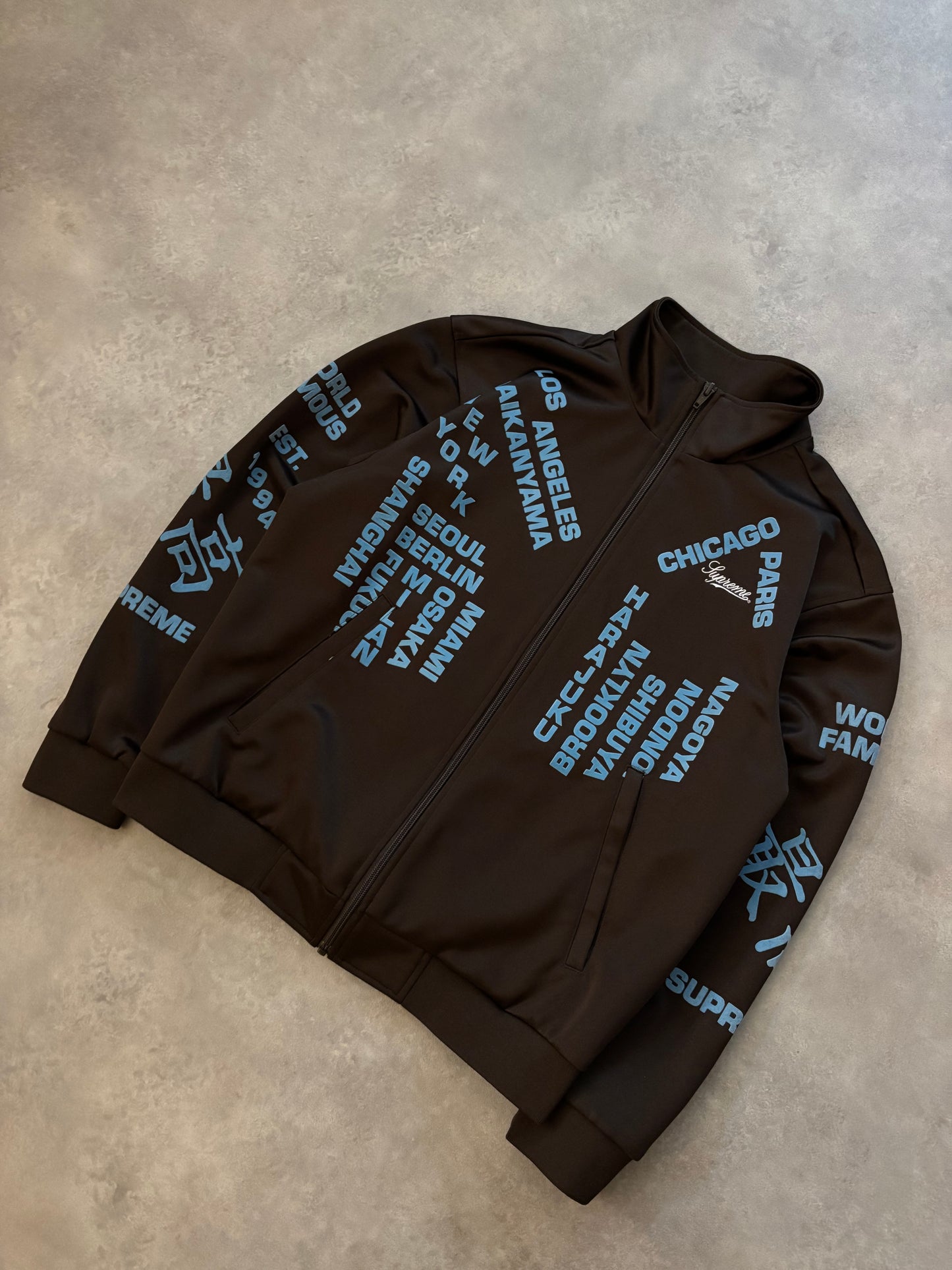 Supreme Worldwide Tricot Track Jacket (Str. S)