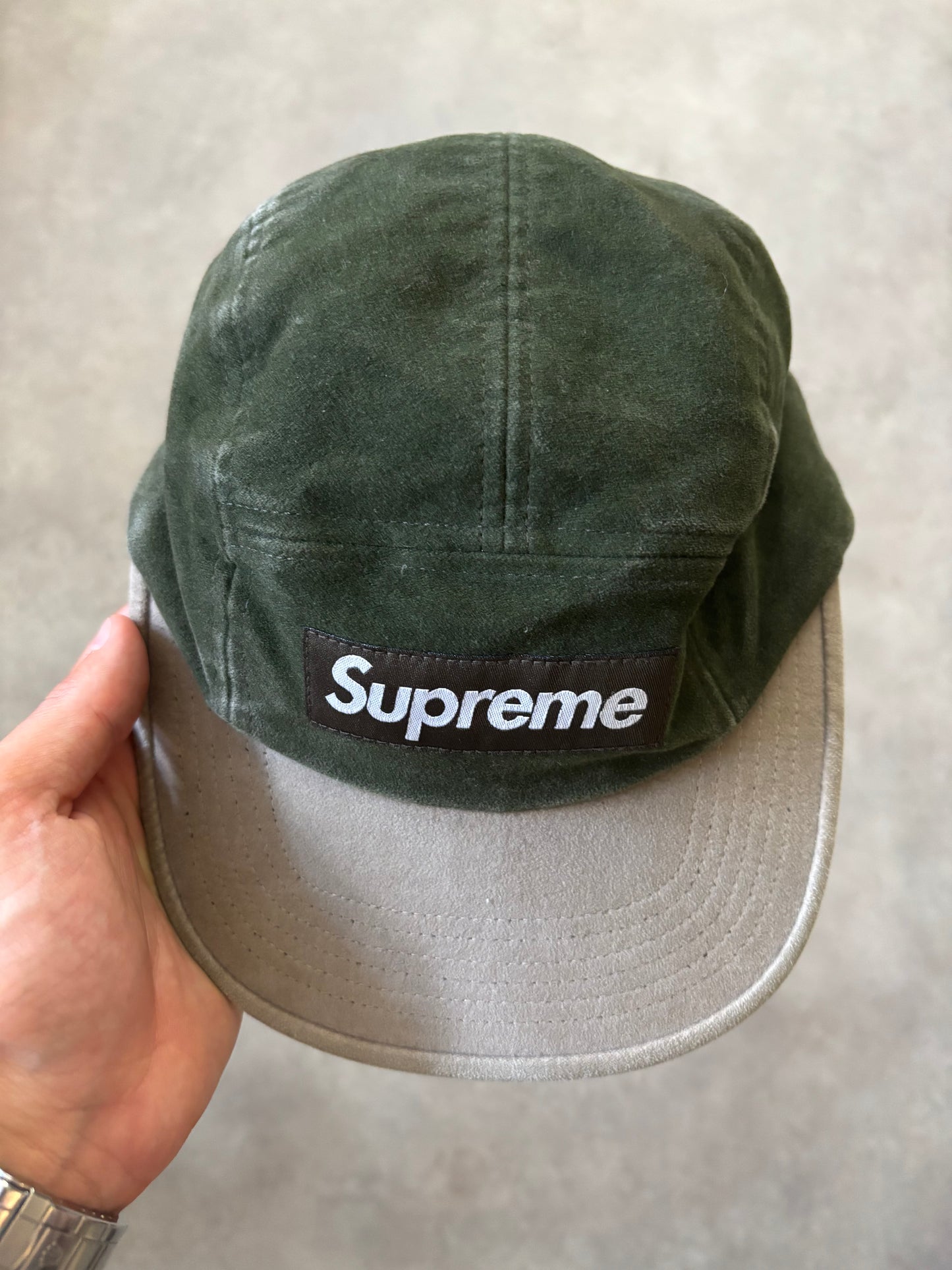 Supreme 2-Tone Moleskin Camp Cap