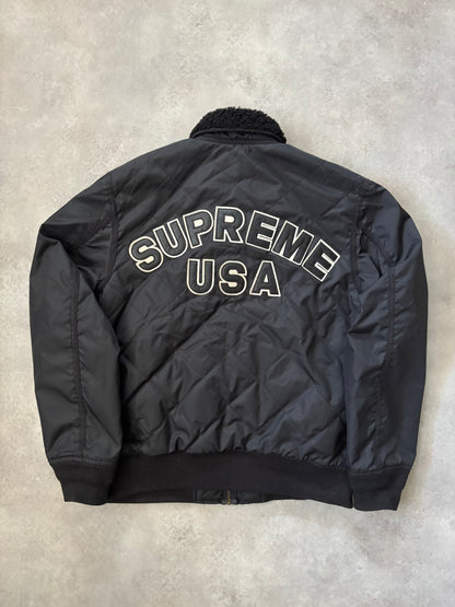 Supreme Quilted Nylon Tanker Jacket (Str. M)