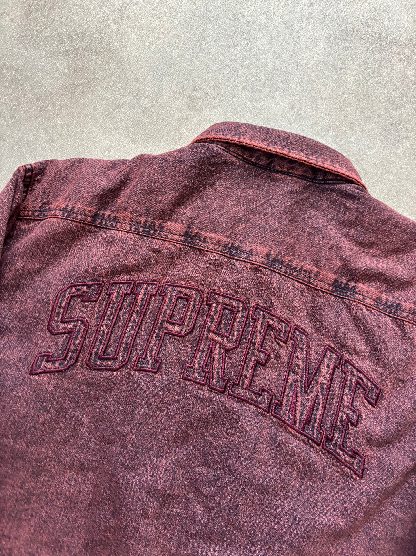 Supreme Shearling Lined Denim Work Shirt (Str. M)
