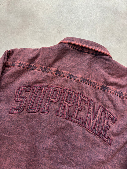 Supreme Shearling Lined Denim Work Shirt (Str. M)