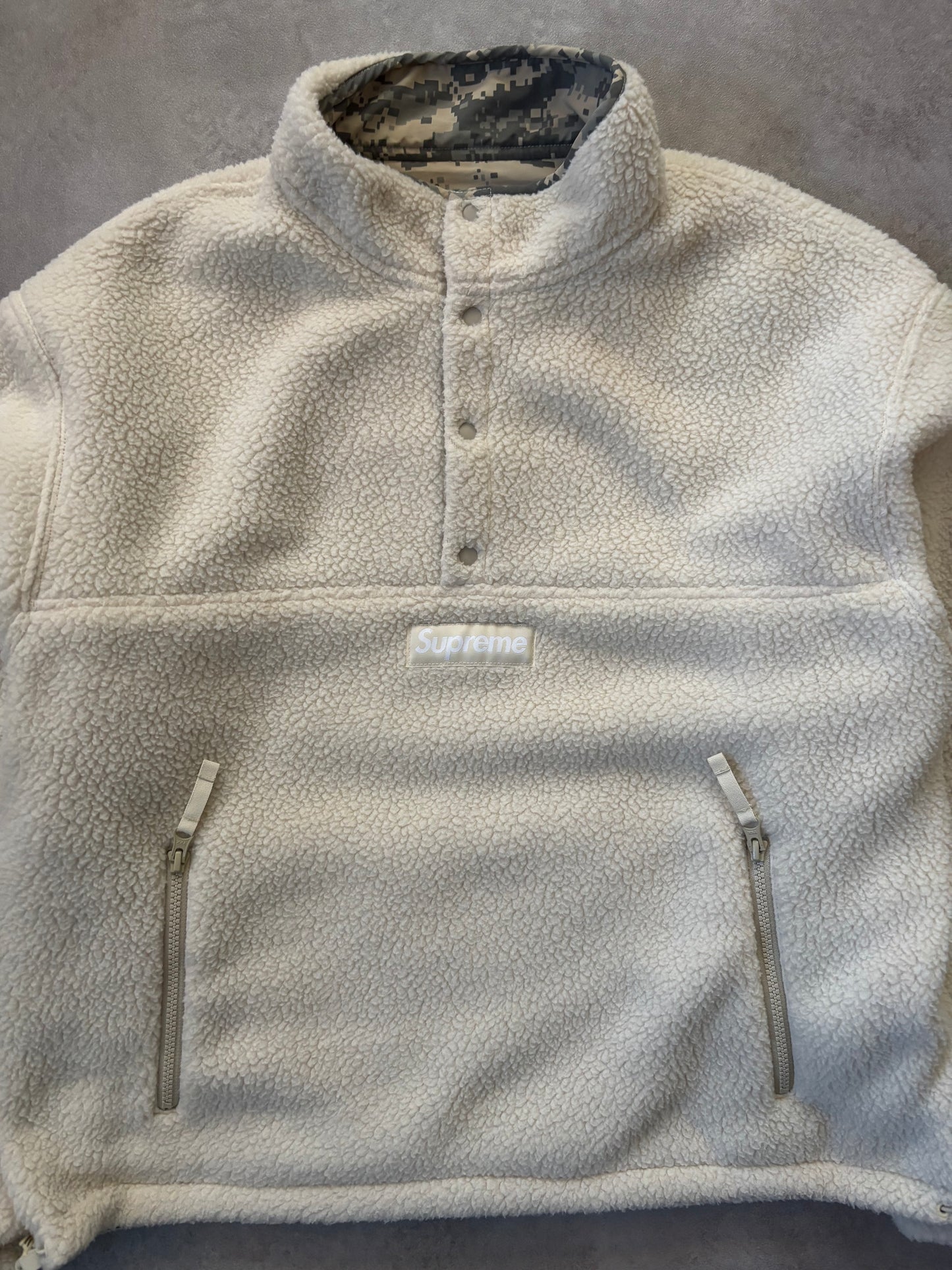 Supreme Polartec Shearling Reversible Pullover (Str. M)
