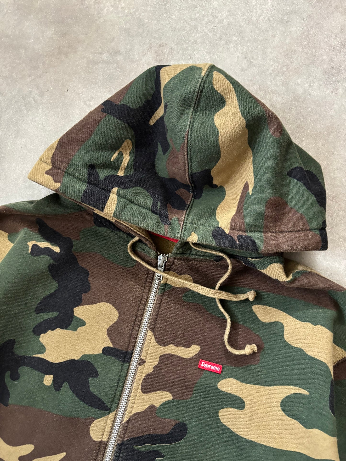 Supreme Small Box Zip Up Hooded Sweatshirt (Str. M)