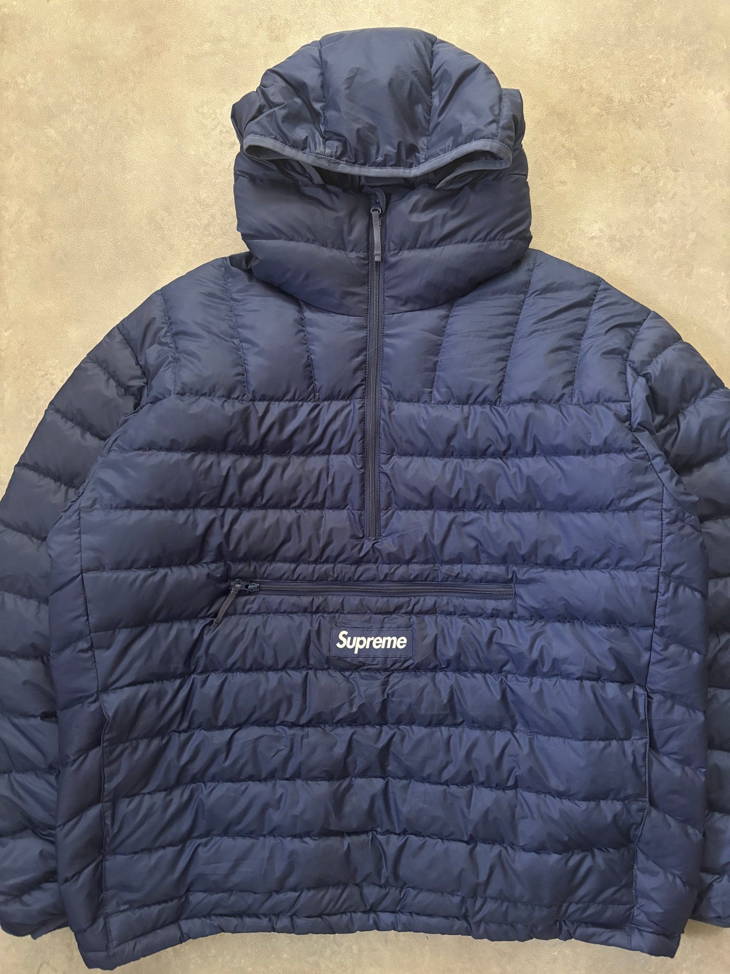 Supreme Micro Down Half Zip Hooded Pullover (Str. L)