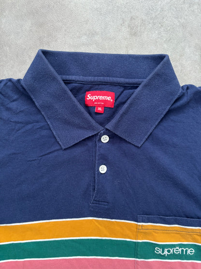 Supreme Striped Polo (Str. XL)
