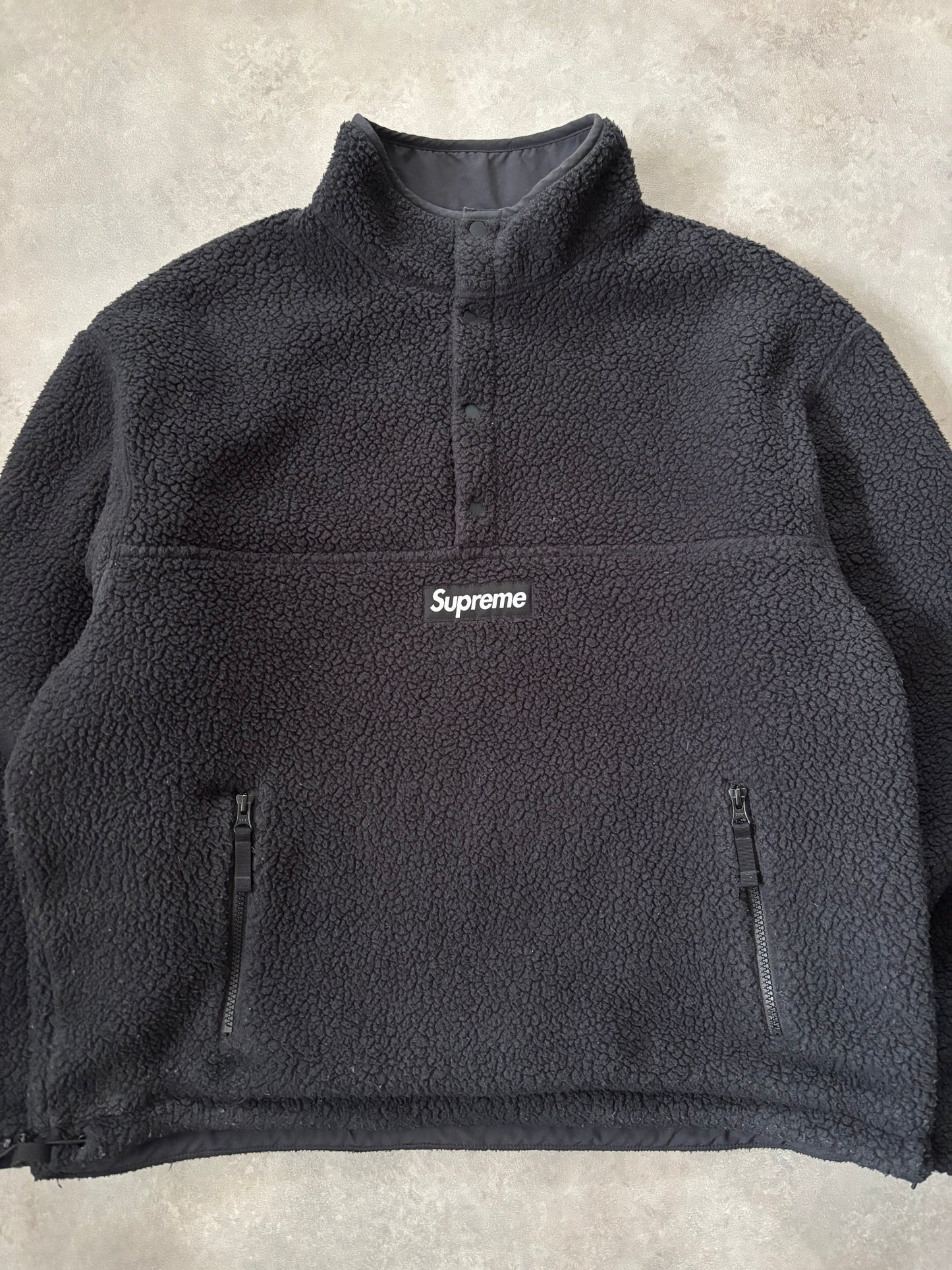 Supreme Polartec Shearling Reversible Pullover (Str. M)