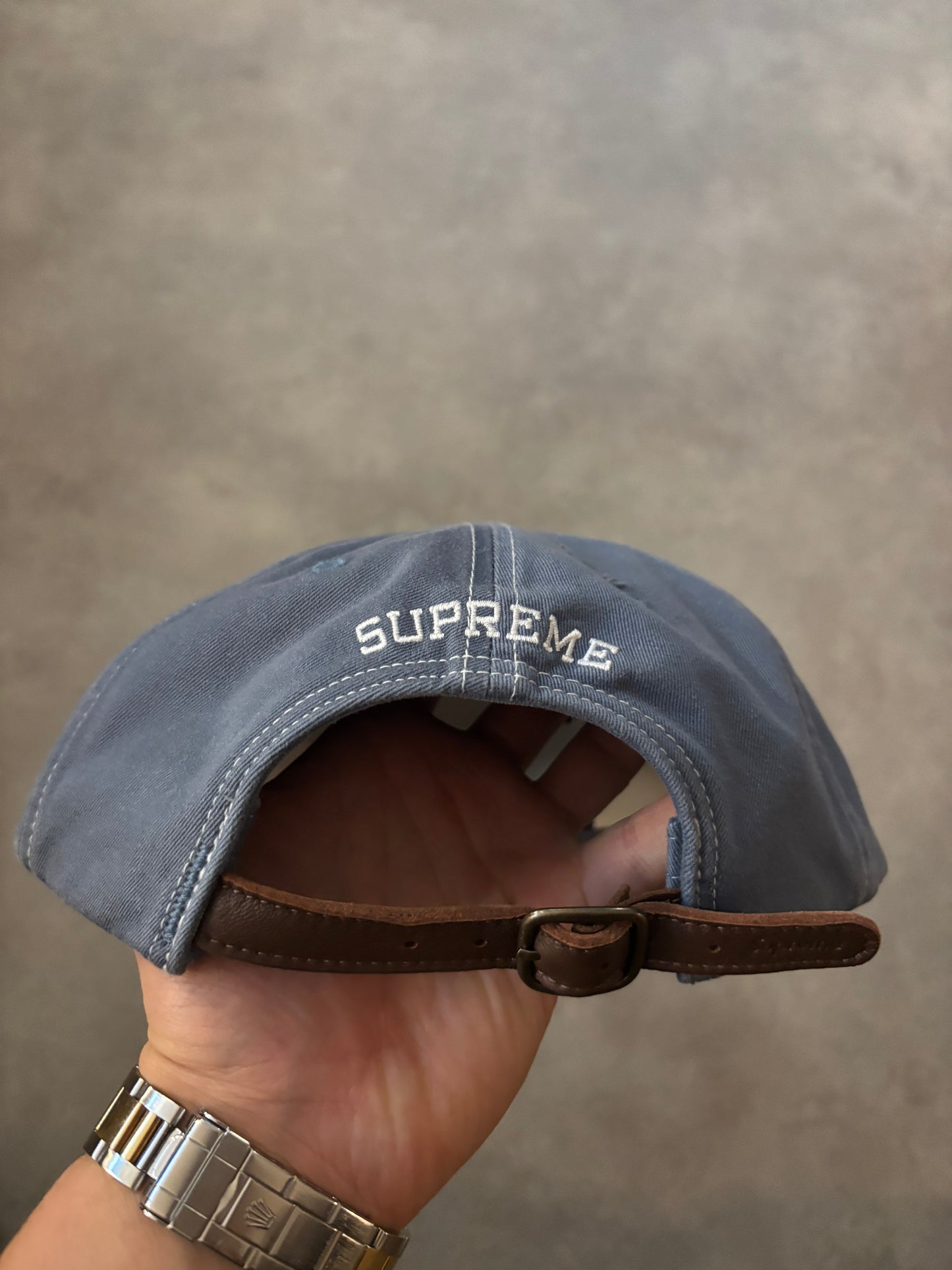 Supreme Distressed Script 6-Panel