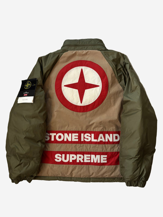 Supreme Stone Island Reversible Down Puffer Jacket  (Str. L)