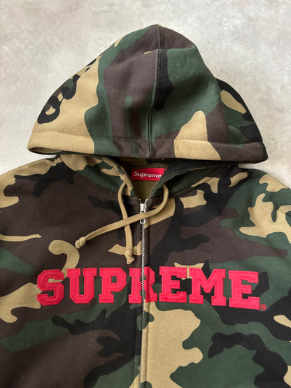 Supreme Collegiate Applique Zip Up Hoodie (Str. L)