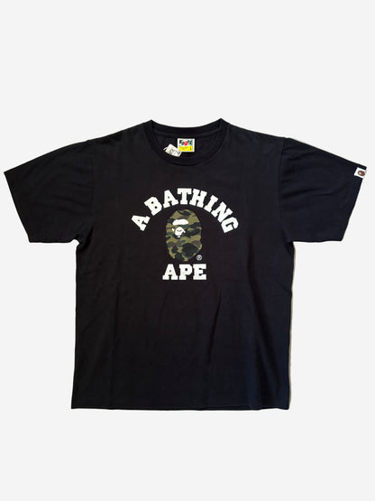 A Bathing Ape Camo Classic Ape Head Logo Tee (Str. L)