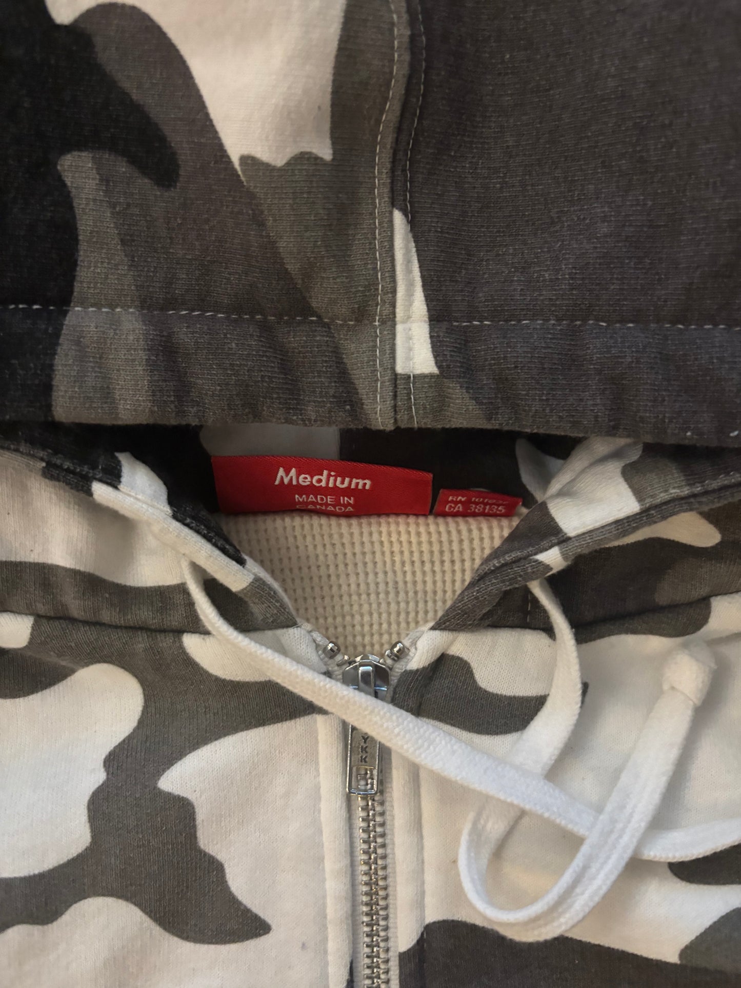 Supreme Arc Thermal Lined Zip Up Hoodie (Str. M)