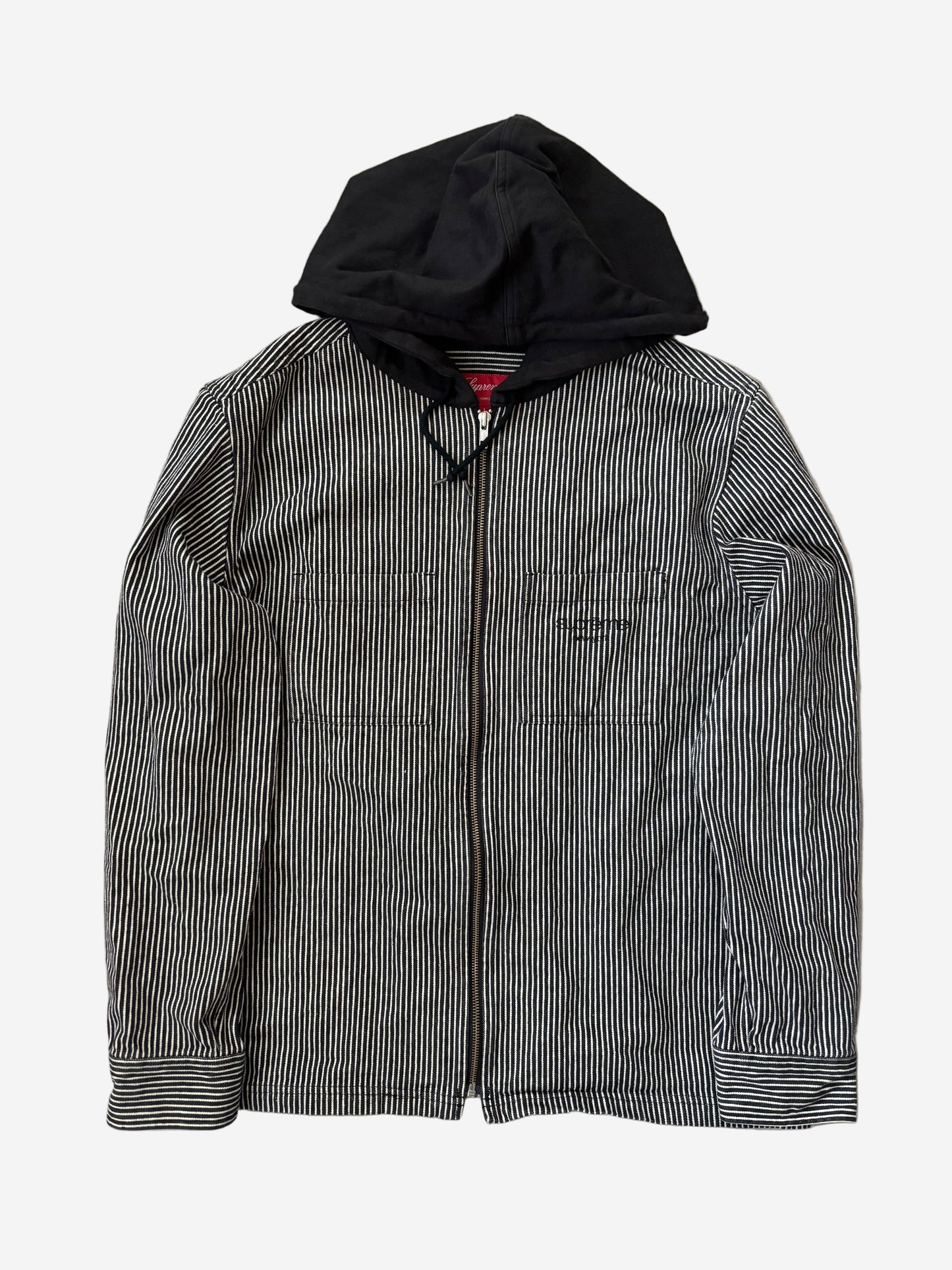 Supreme Striped Hooded Jacket (Str. L)