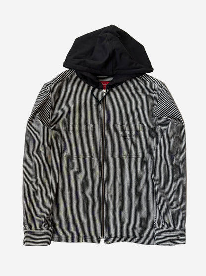 Supreme Striped Hooded Jacket (Str. L)