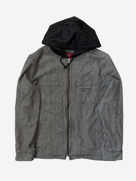Supreme Striped Hooded Jacket (Str. L)