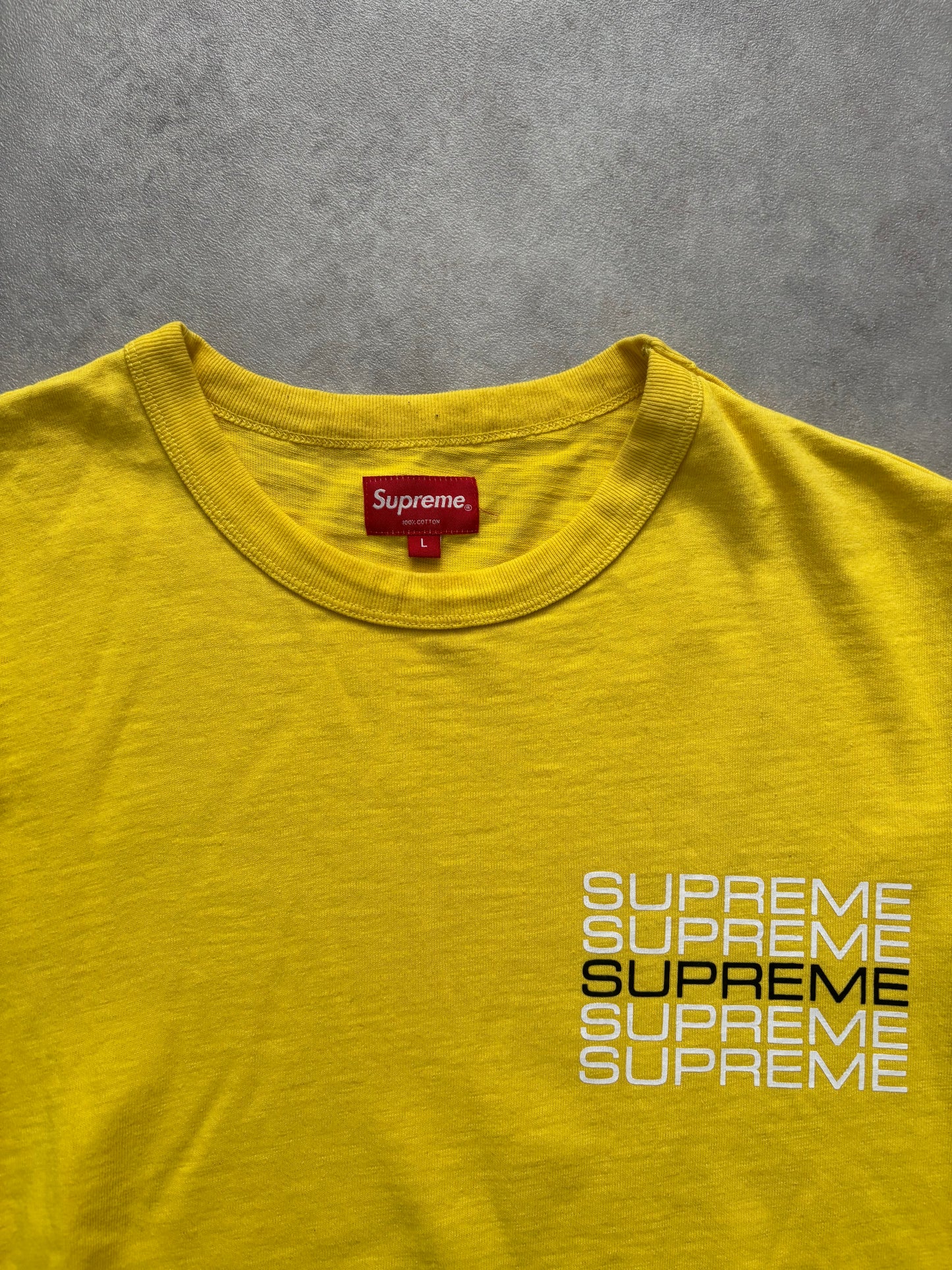 Supreme Stack Logo Tee (Str. L)