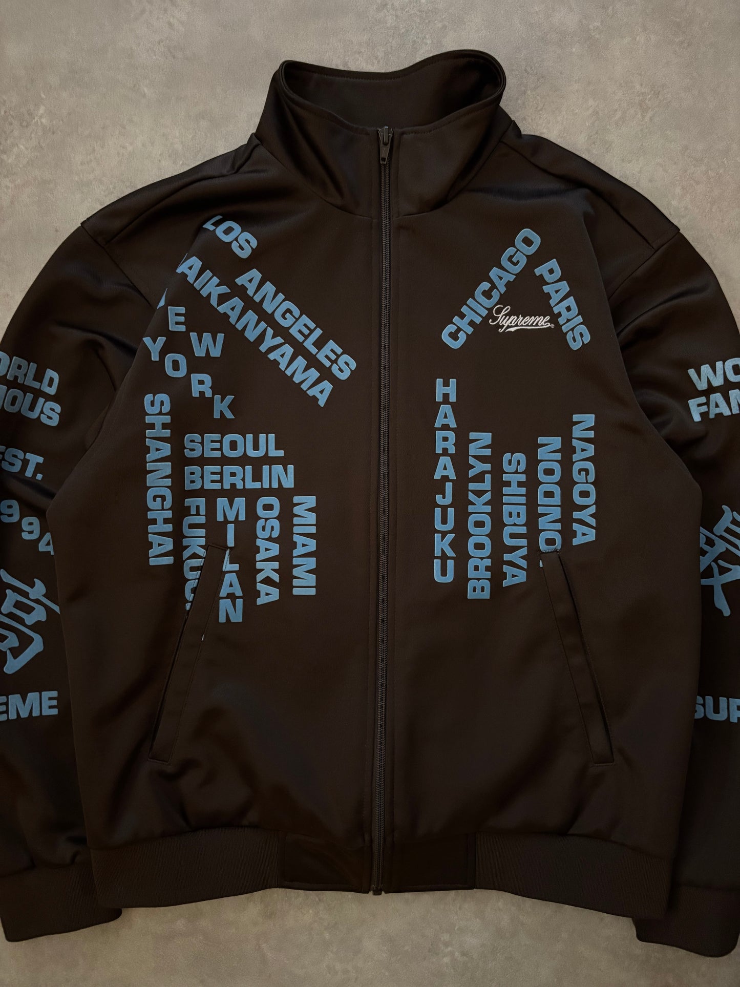 Supreme Worldwide Tricot Track Jacket (Str. S)