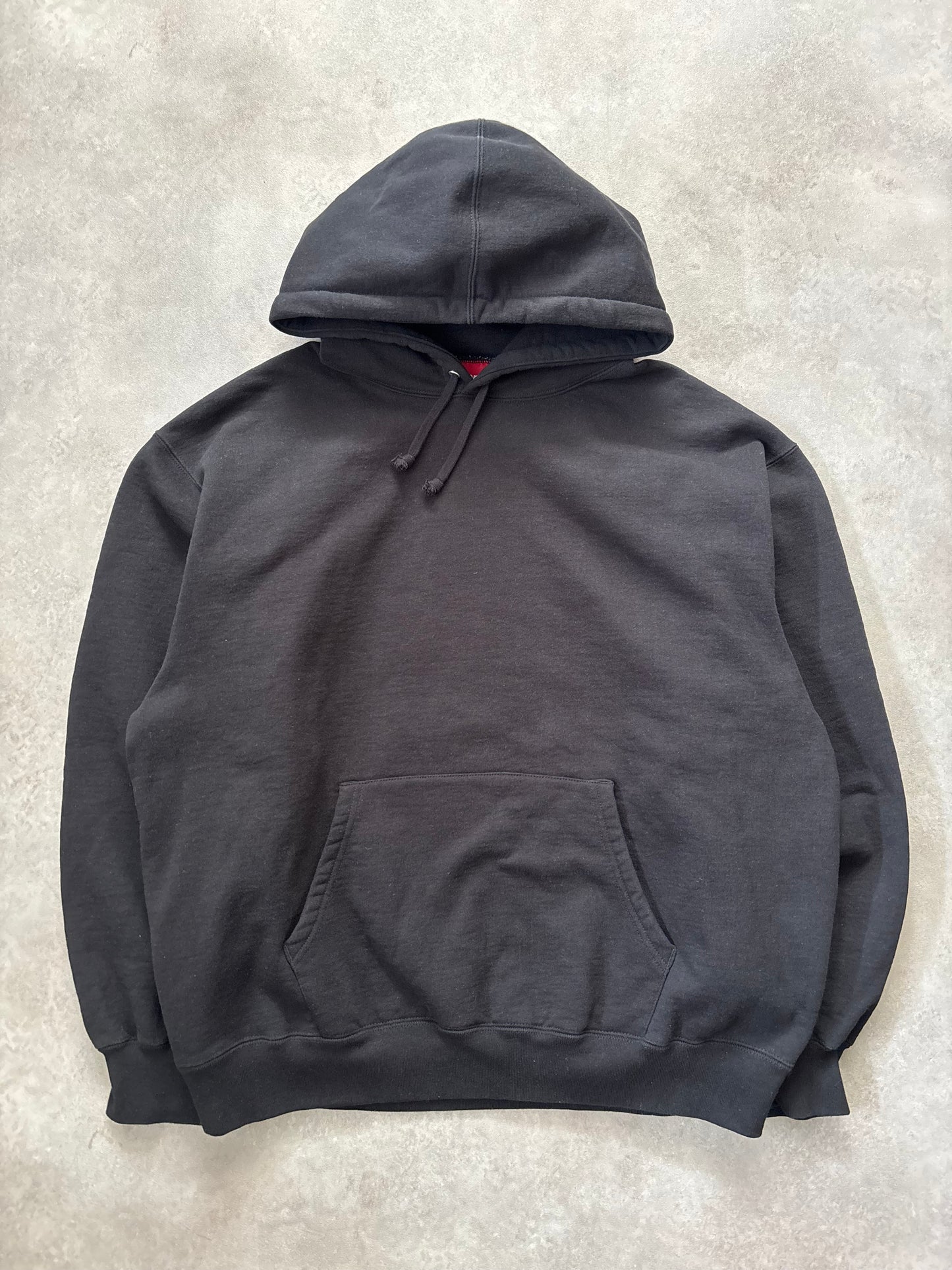 Supreme Satin Applique Hooded Sweatshirt (Str. L)