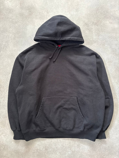 Supreme Satin Applique Hooded Sweatshirt (Str. L)
