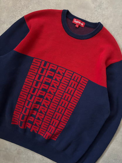 Supreme Logo Repeat Sweater (Str. M)
