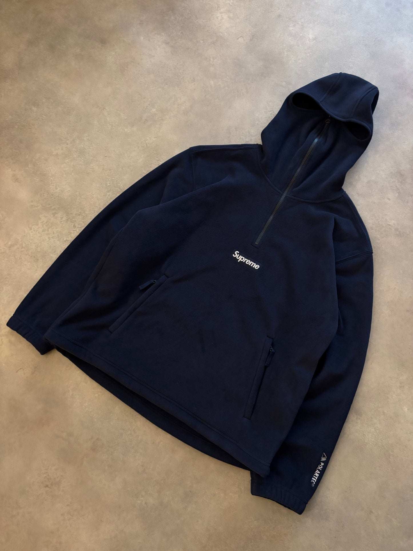 Supreme Polartec Face Mask Half Zip Hooded Sweatshirt (Str. M)