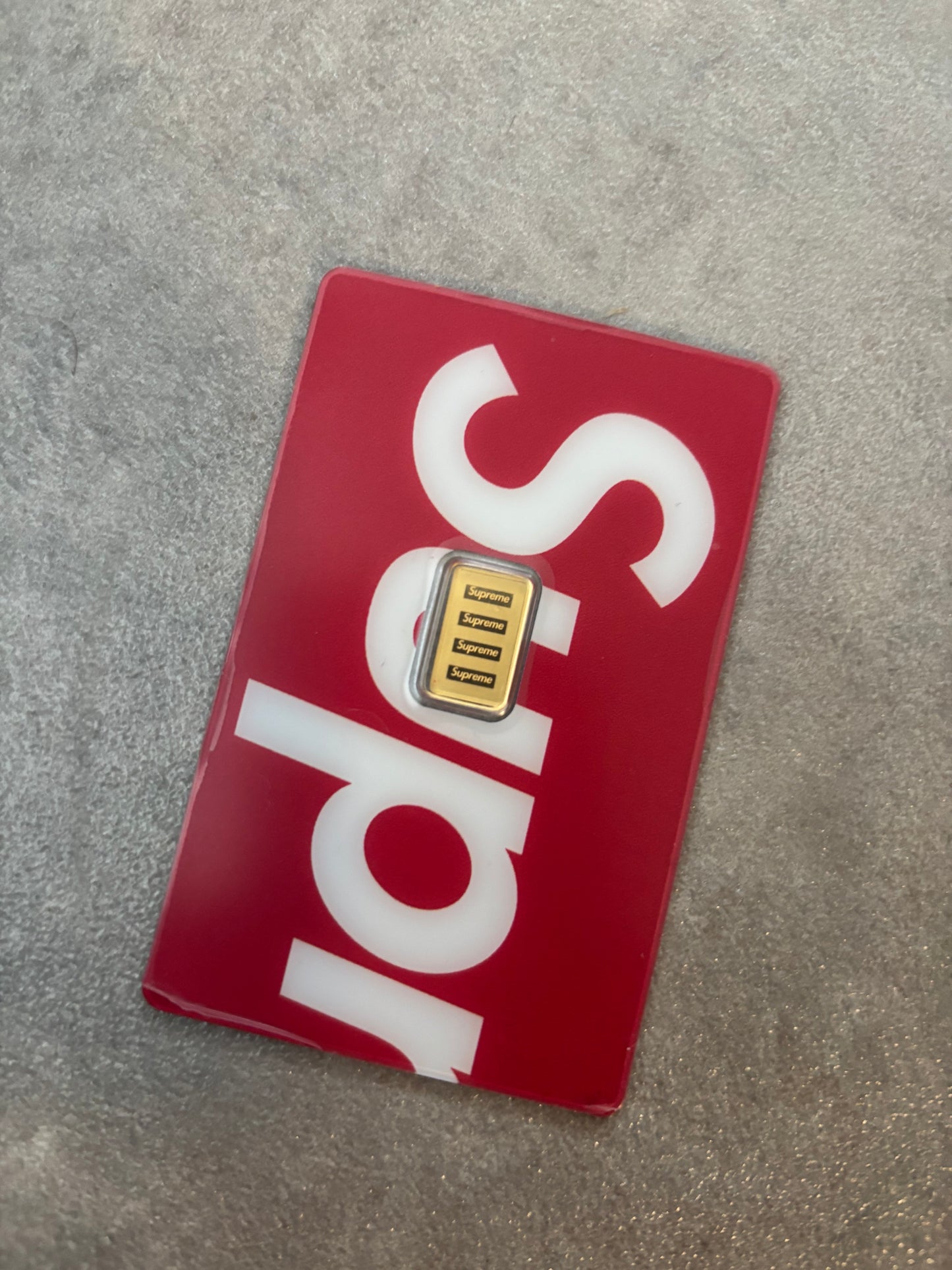Supreme x Pamp Suisse 1g Gold Bar