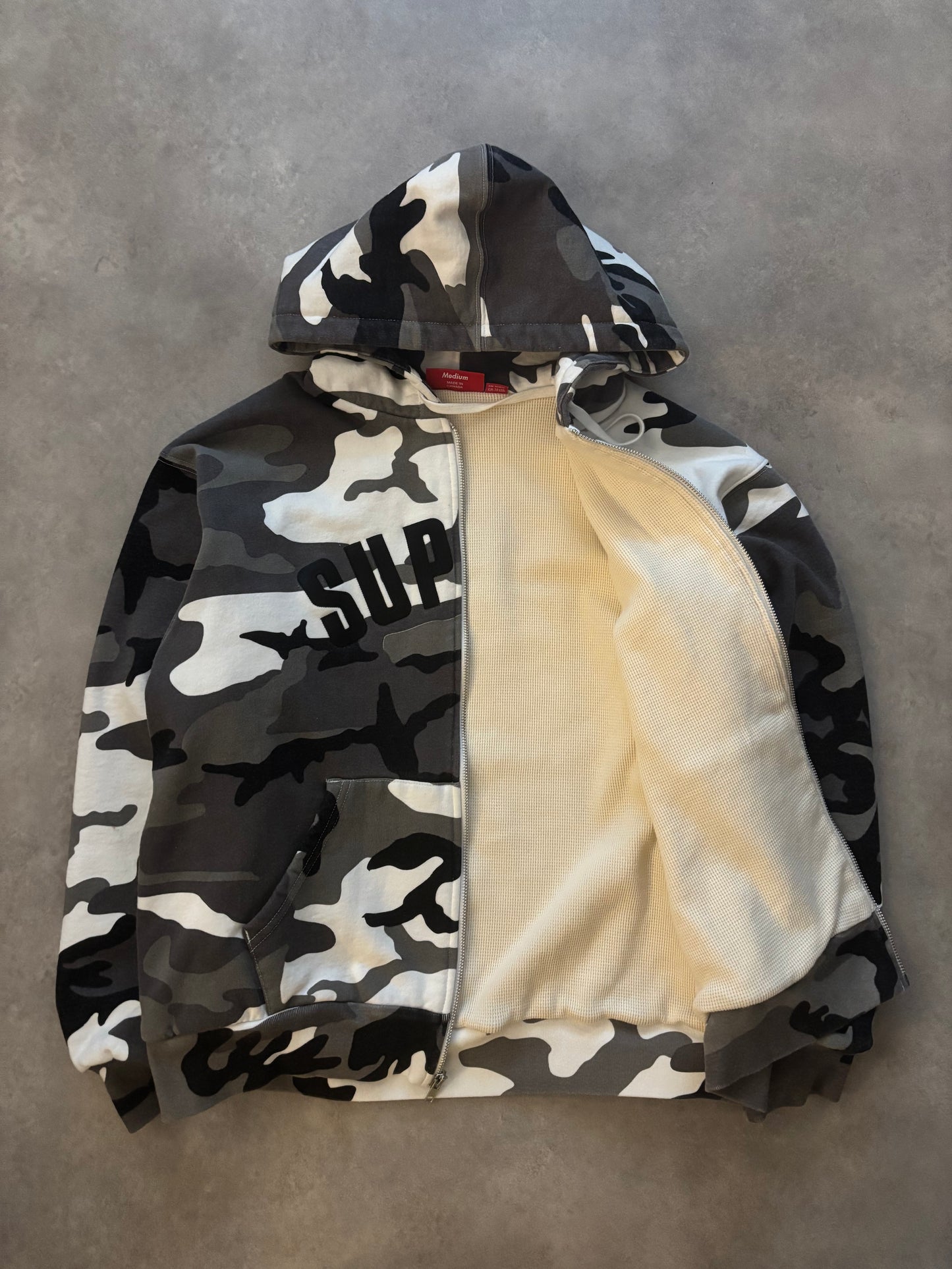 Supreme Arc Thermal Lined Zip Up Hoodie (Str. M)