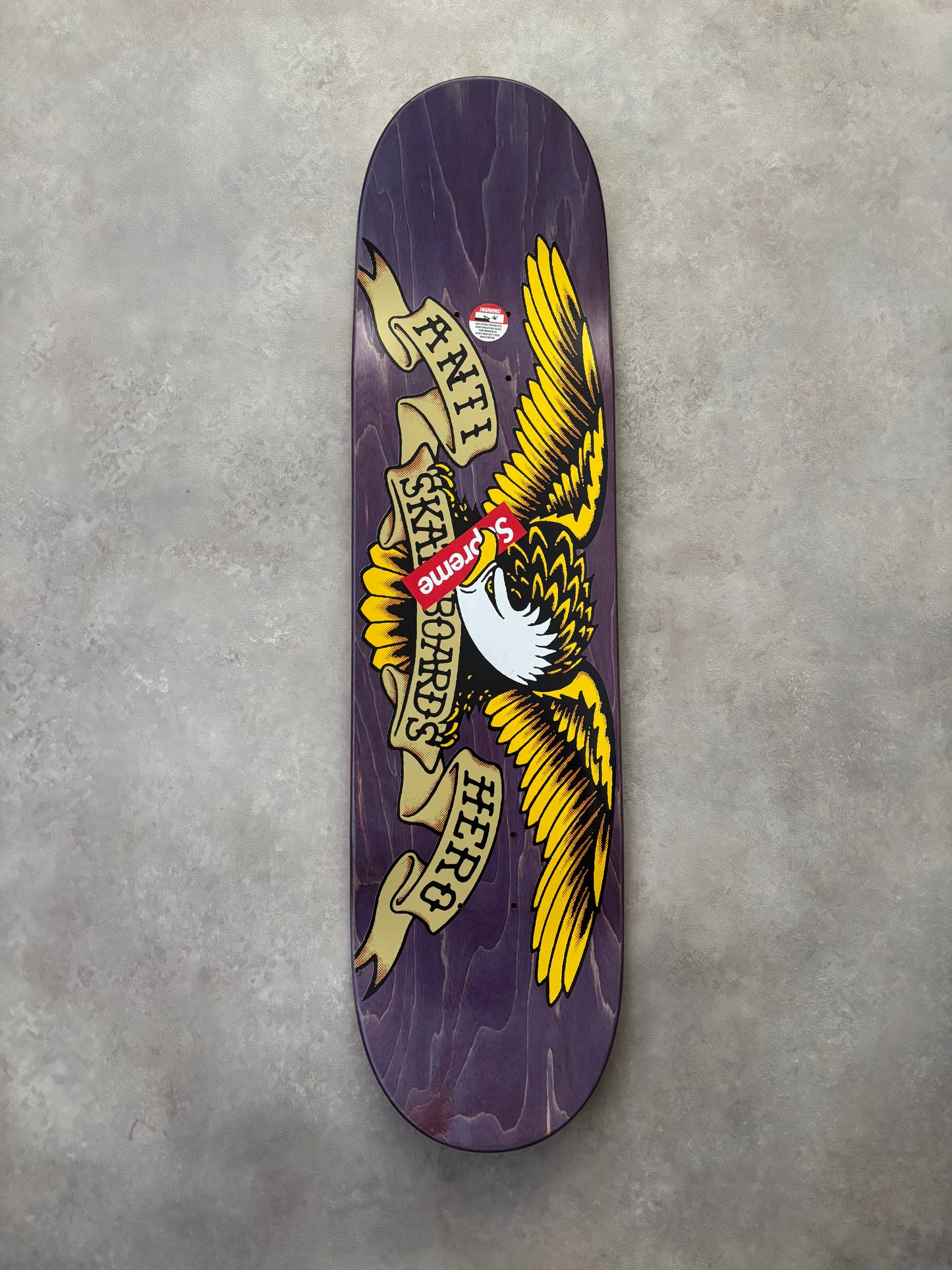 Supreme ANTIHERO Skateboard Deck Set