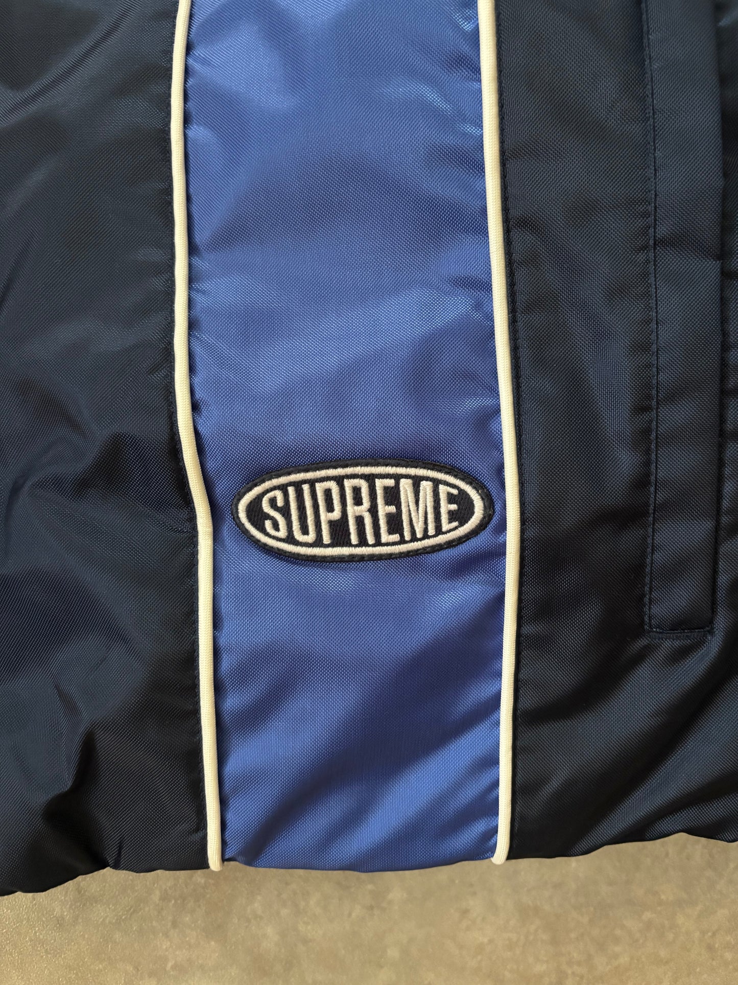 Supreme Stripe Puffer Jacket (Str. S)