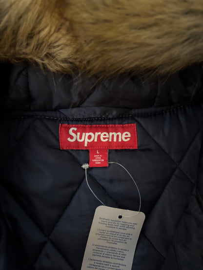 Supreme Bandana Jacquard Denim Hooded Work Jacket (Str. L)