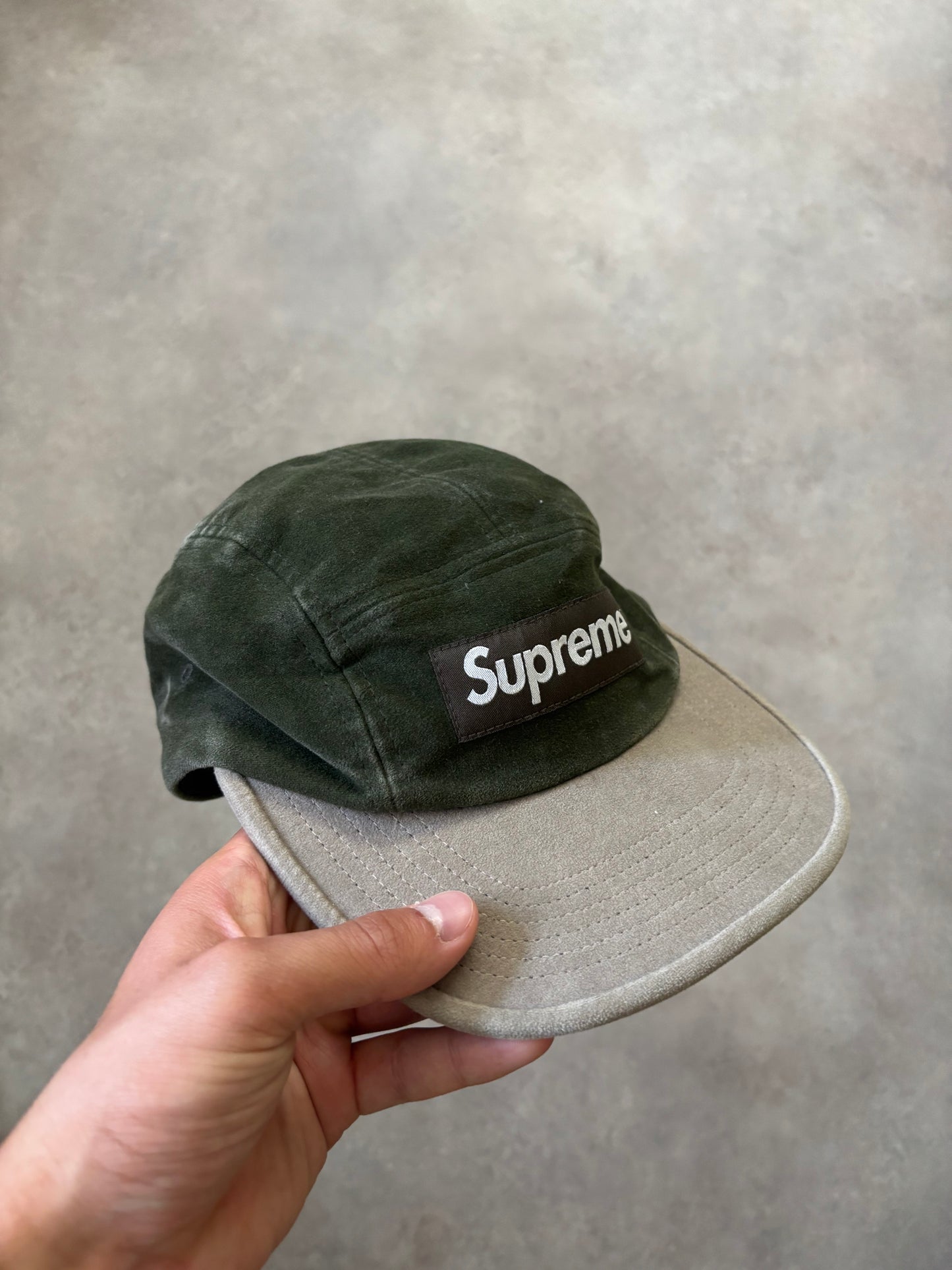 Supreme 2-Tone Moleskin Camp Cap