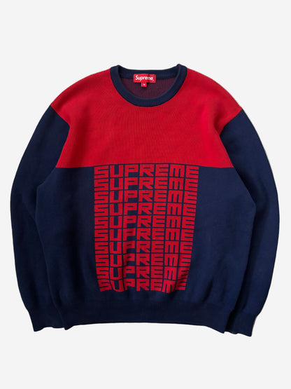 Supreme Logo Repeat Sweater (Str. M)