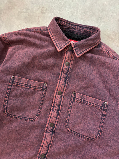 Supreme Shearling Lined Denim Work Shirt (Str. M)