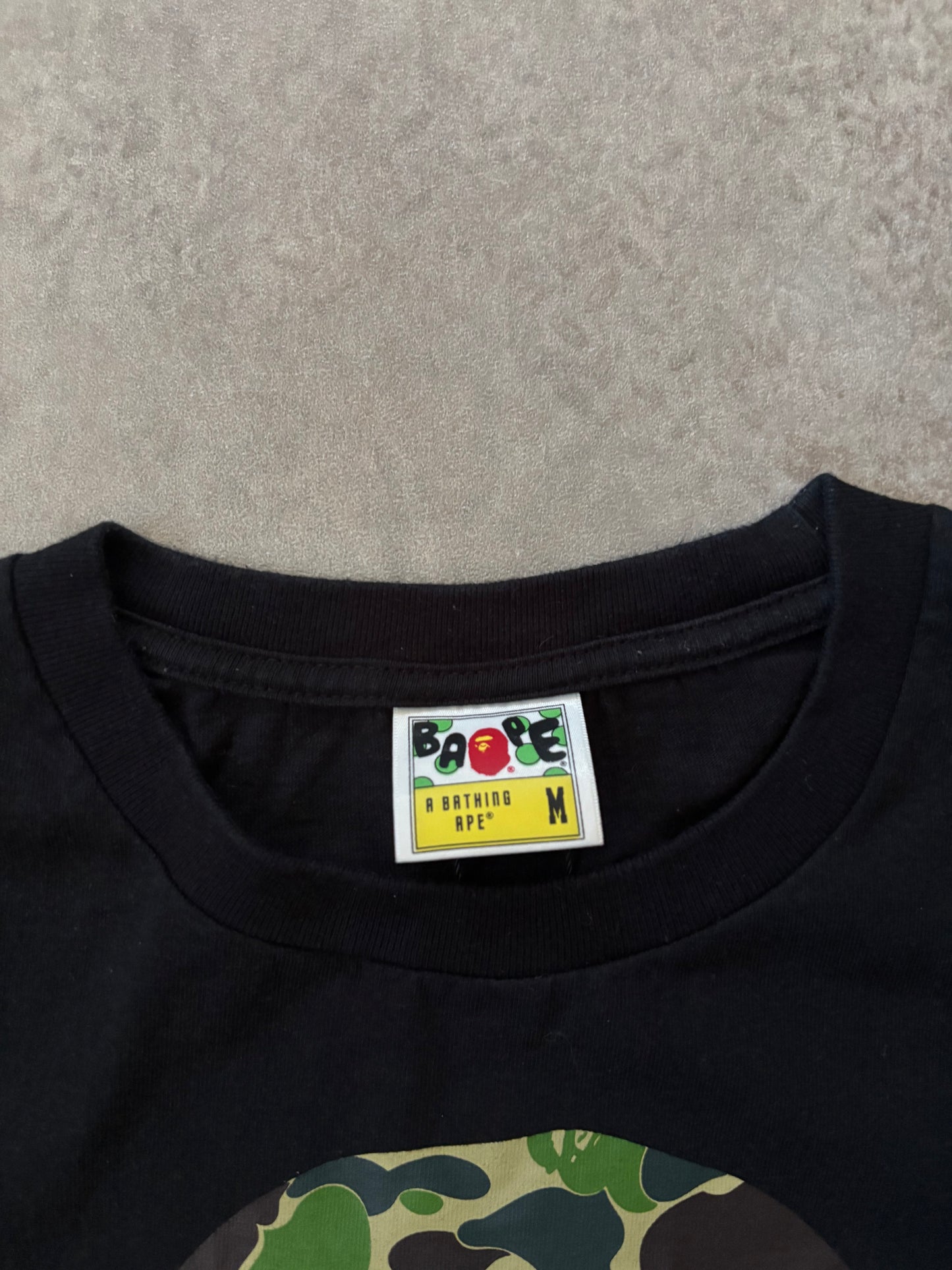 A Bathing Ape Green Camo Ape Head (Str. M)