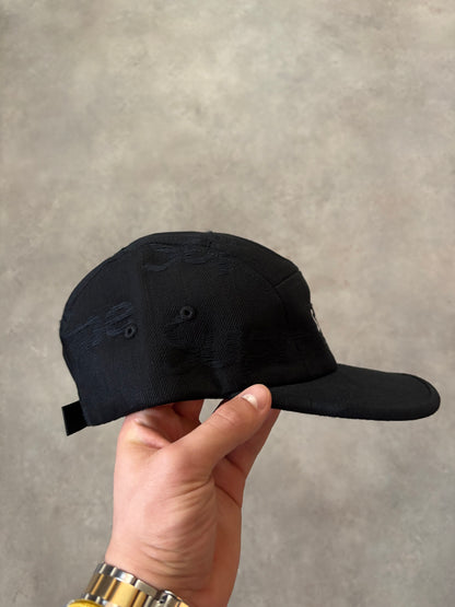 Supreme Jacquard Logos Denim Camp Cap