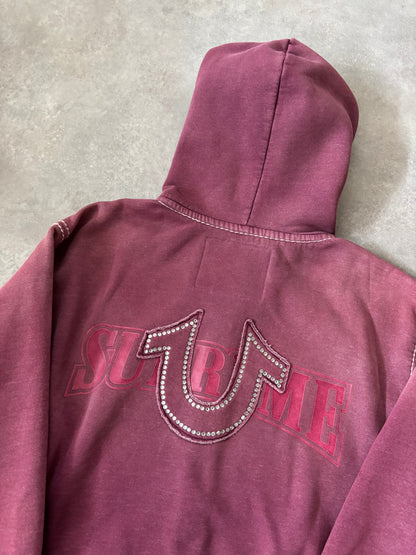 Supreme True Religion Zip Up Hooded Sweatshirt (Str. M)
