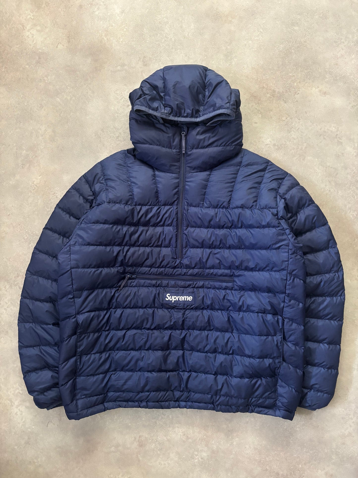 Supreme Micro Down Half Zip Hooded Pullover (Str. L)