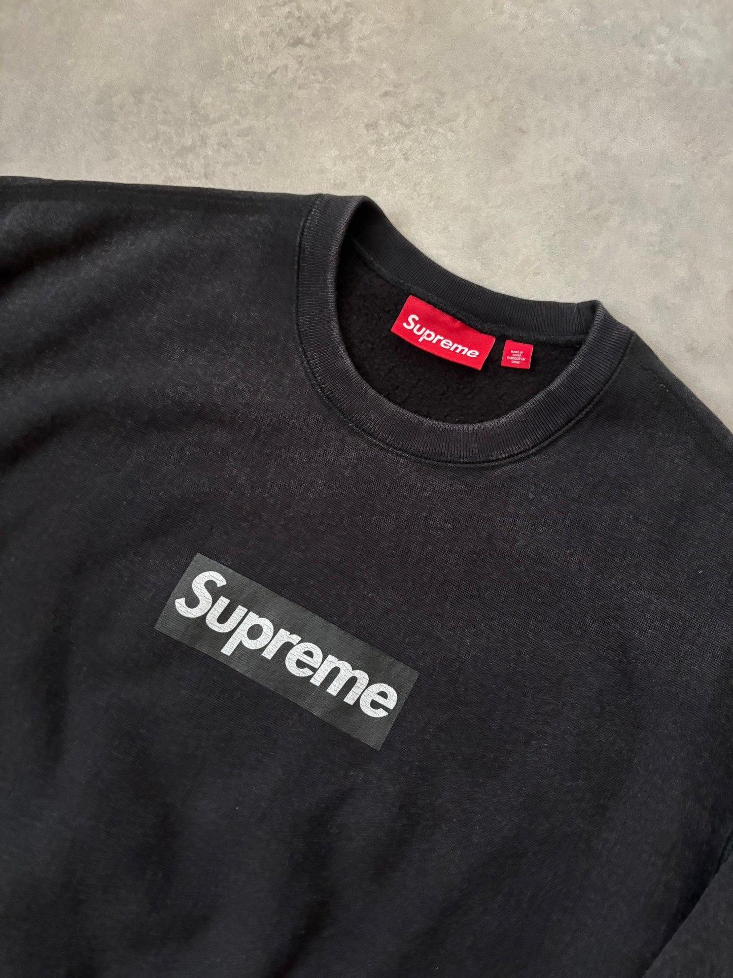 Supreme Washed Box Logo Crewneck (Str. S)